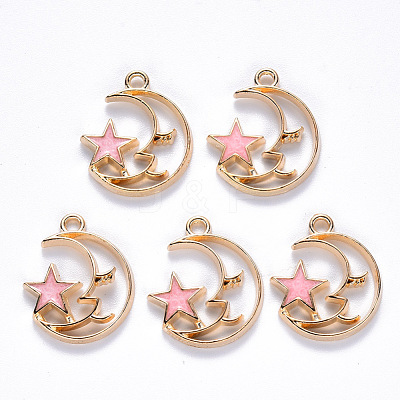 Alloy Enamel Pendants ENAM-S121-062B-1
