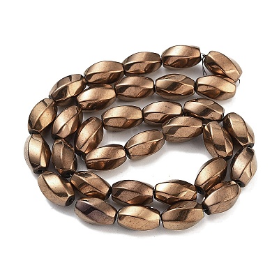 Synthetic Non-magnetic Hematite Beads Strands G-P545-G02-01D-1