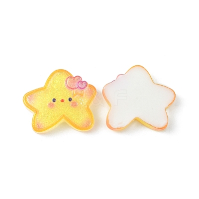 Translucent Resin Cabochons X-CRES-O006-09-1