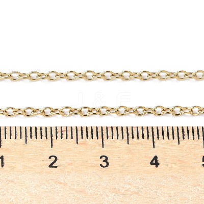 Trendy Unisex 304 Stainless Steel Cable Chain Necklaces X-NJEW-L043-16G-1