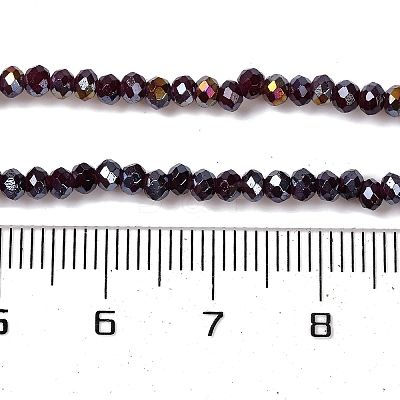 Baking Electroplate Glass Beads Strands DGLA-A039-J4mm-B22-1