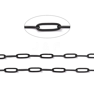 304 Stainless Steel Paperclip Chains CHS-O010-03EB-1