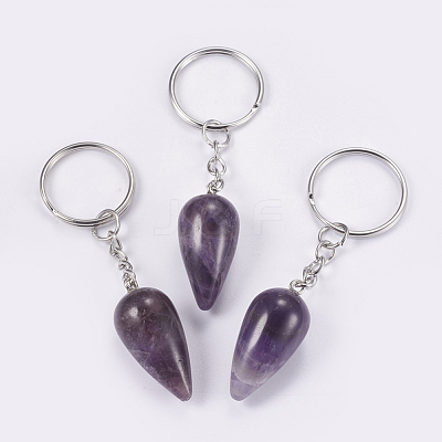 Natural Amethyst Keychain KEYC-P041-B02-1