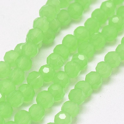 Imitation Jade Glass Beads Strands EGLA-J042-4mm-28-1