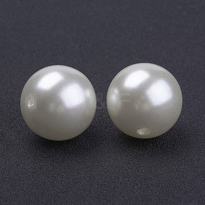 Imitated Pearl Acrylic Beads X-PACR-20D-12-01-1