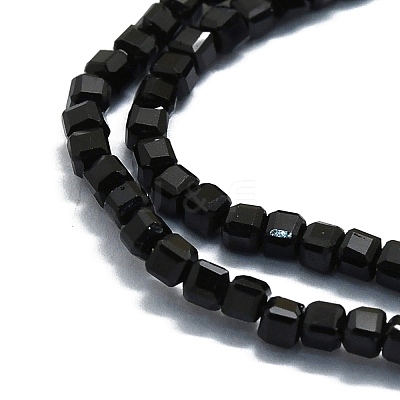 Natural Black Tourmaline Beads Strands G-P457-B01-02D-1