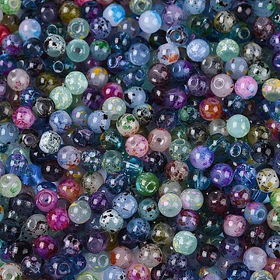 Baking Paint Glass Beads DGLA-T005-01A-01-1