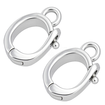 925 Sterling Silver Twister Clasps STER-BC0004-33P-1