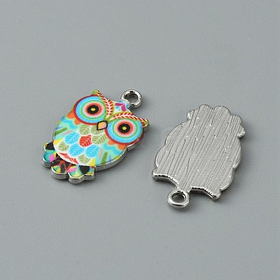 Alloy Enamel Pendants ENAM-WH0001-17P-1