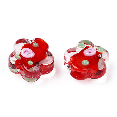 Handmade Bumpy Lampwork Beads LAMP-N024-04B-1