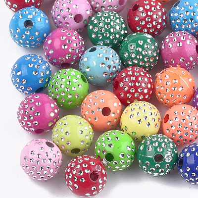 Plating Acrylic Beads PACR-T006-03A-1