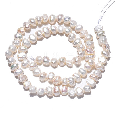 Natural Cultured Freshwater Pearl Beads Strands X1-PEAR-N014-04A-1