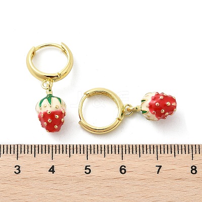 Brass Hoop Earrings EJEW-S251-04E-G-1