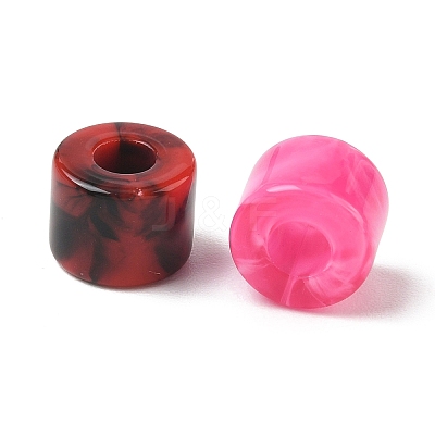 Two Tone Acrylic European Beads AC-CBA447D-03-1