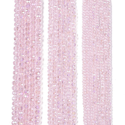Electroplate Glass Beads Strands X-EGLA-A044-T8mm-B10-1