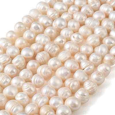 Natural Cultured Freshwater Pearl Beads Strands PEAR-L034-18C-1