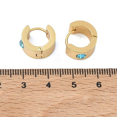 201 Stainless Steel Wide Huggie Hoop Earrings EJEW-D354-11G-1