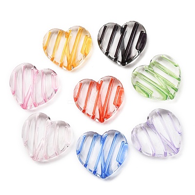 Transparent Enamel Acrylic Beads AC-CBABC78-02-1