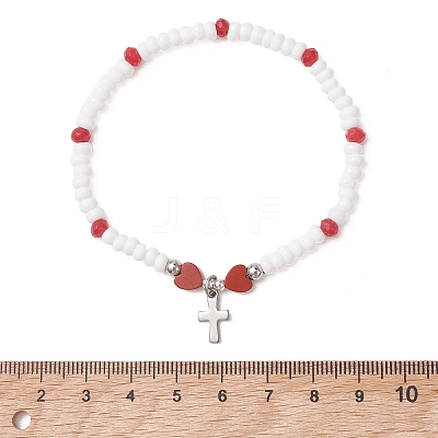 304 Stainless Steel Tiny Charm Bracelets BJEW-MZ00325-02-1