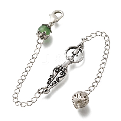 Natural Gemstone Dowsing Pendulums G-M447-03ASP-1