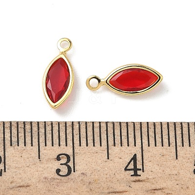 Brass Glass Charms KK-Z136-33G-02-1