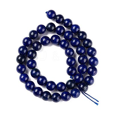 Natural Lapis Lazuli Round Beads Strands X-G-I181-10-8mm-1
