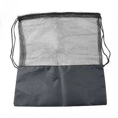 Portable Polyester Basketball Football Storage Mesh Drawstring Bags ABAG-WH0035-040-1