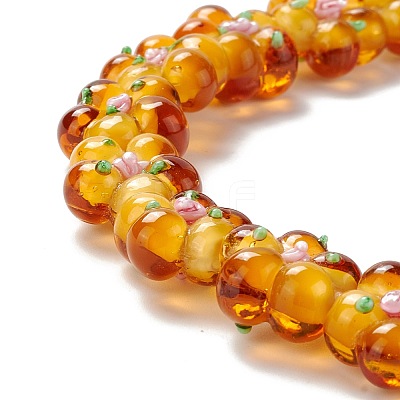 Handmade Lampwork Beads Strands LAMP-D015-08C-1