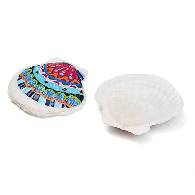 Printed Natural Shell Big Pendants SH-CBA93AD-19-1