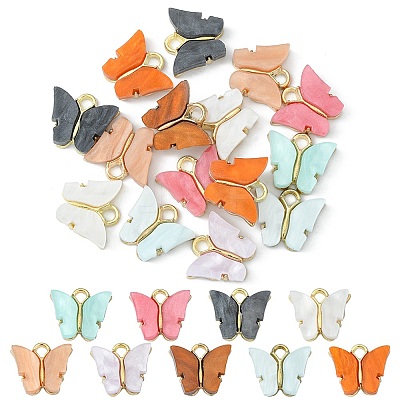 15Pcs Acrylic Charms MACR-YW0002-12KCG-1