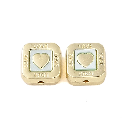 Rack Plating Alloy with Acrylic Beads FIND-B037-01G-04-1
