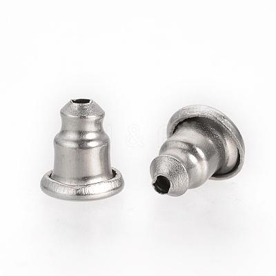 Tarnish Resistant 304 Stainless Steel Ear Nuts Findings X-STAS-R071-29-1
