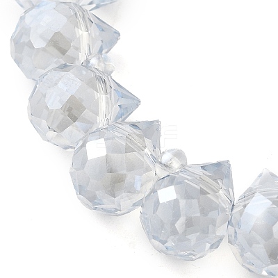 Electroplate Glass Beads Strands EGLA-D030-17P-1