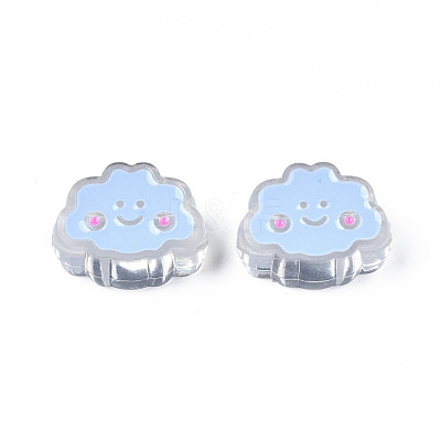 Transparent Acrylic Beads ACRC-S039-01-1