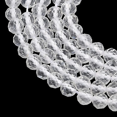 Natural Quartz Crystal Beads Strands G-F596-44-4mm-1
