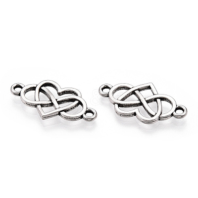 Tibetan Style Alloy Connector Charms TIBE-YWC0001-01AS-1