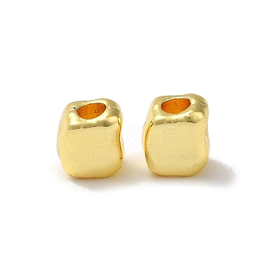 Cuboid Alloy Beads FIND-G066-02G-1