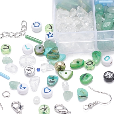Natural Stone Chip Beads DIY Jewelry Set Making Kit DIY-YW0004-70A-1