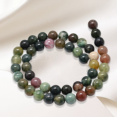 60Pcs Natural Indian Agate Beads G-SC0003-61-1