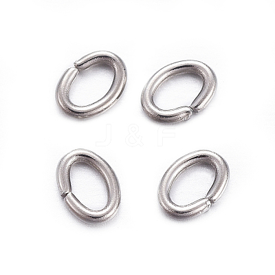 Tarnish Resistant 304 Stainless Steel Open Jump Rings X-STAS-F221-40P-M-1