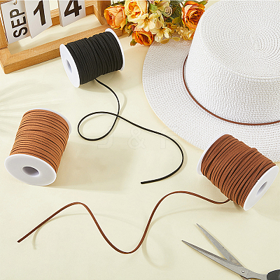 3 Rolls 3 Colors Flat Faux Suede Cord OCOR-CL0001-07-1