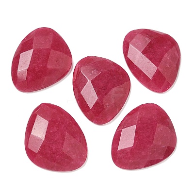 Natural Dyed White Jade Cabochons G-K385-02-1