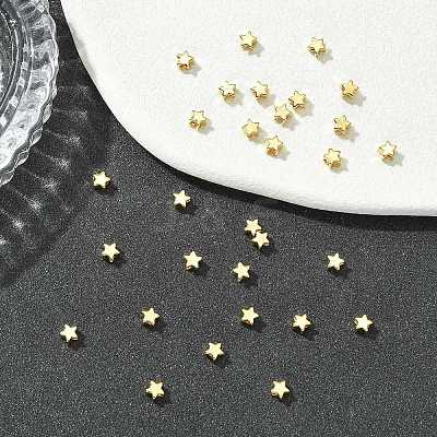 SHEGRACE Brass Star Beads XGRPCU754-299G-1