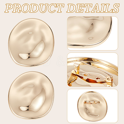 2Pcs Alloy Brooches JEWB-CP0001-58G-1