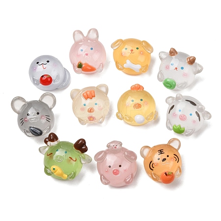 3D Transparen Resin Cabochons RE-CBABCB4-01-1