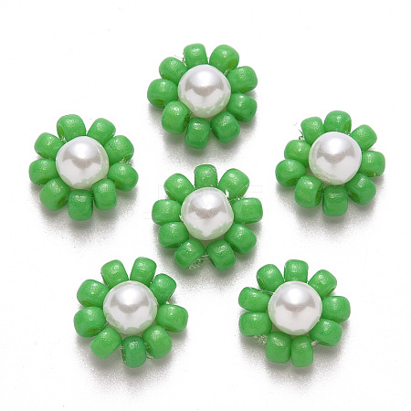 Glass Seed Beads Charms FIND-R086-05B-1