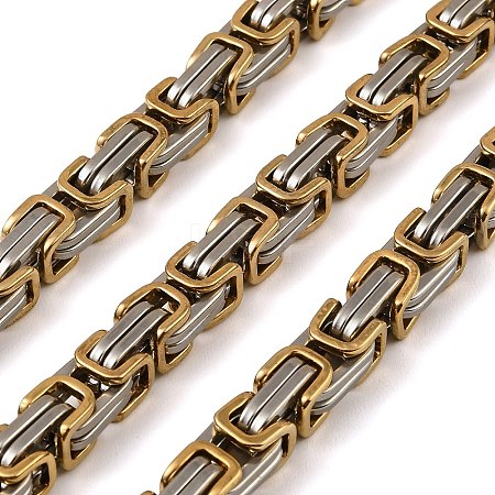304 Stainless Steel Byzantine Chains SA-E001-20GP-A-1