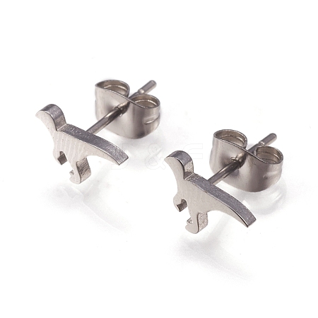 304 Stainless Steel Stud Earrings X-EJEW-N045-08P-1