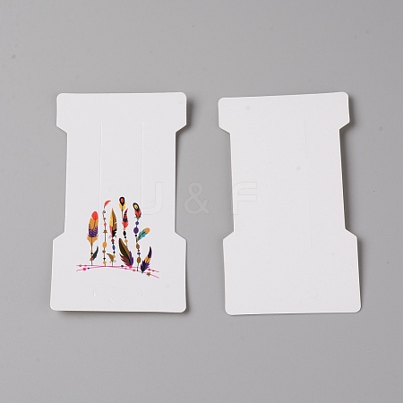 Paper Hair Clip Display Cards CDIS-WH0019-01B-1