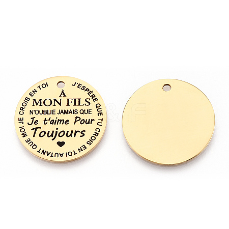 201 Stainless Steel Pendants LS-STAS-T064-37G-31-1